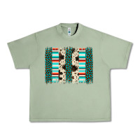 Oil Green leopard cowhide brush stroke Urban Heavy Tee - Artiststas