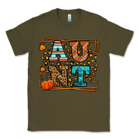 Army Green Fall Autumn Leopard Aunt Classic Tee - LillyAllenDesigns