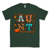 Sports Green Fall Autumn Leopard Aunt Classic Tee - LillyAllenDesigns