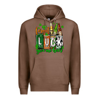 Chestnut St. Patrick's Forget luck give me beer Premium Hoodie - OliviaCreatesArt