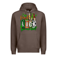 Coffee St. Patrick's Forget luck give me beer Premium Hoodie - OliviaCreatesArt