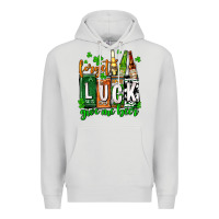 Dove Grey St. Patrick's Forget luck give me beer Premium Hoodie - OliviaCreatesArt