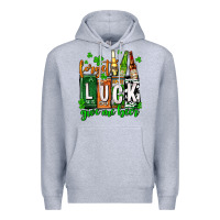 Heather Grey St. Patrick's Forget luck give me beer Premium Hoodie - OliviaCreatesArt