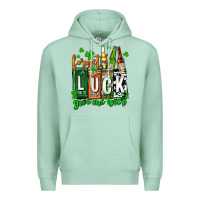 Seafoam St. Patrick's Forget luck give me beer Premium Hoodie - OliviaCreatesArt