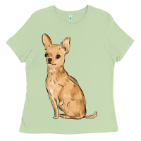 Matcha chihuahua Ladies Tee - MaliasSmallBusiness