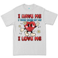 Dove Grey i have me i take care of me i love me Premium Tee - MaliasSmallBusiness