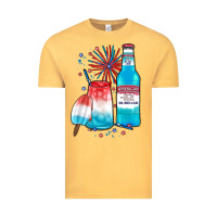 Vintage Mustard th of july drinks, american ice Vintage Tee - JahusDesignShop