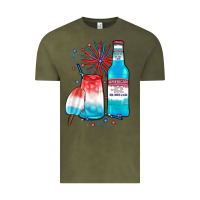 Vintage Olive th of july drinks, american ice Vintage Tee - JahusDesignShop