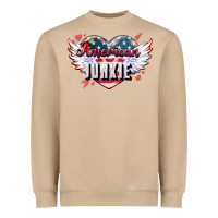 Mushroom American junkie 4th of july Heavyweight Sweatshirt - HowdyJamesFarm