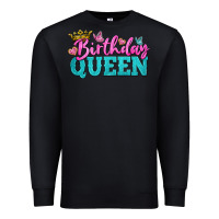 Black birthday queen Premium Sweatshirt - BundleAndBundleShop