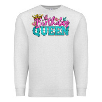 Oatmeal Heather birthday queen Premium Sweatshirt - BundleAndBundleShop