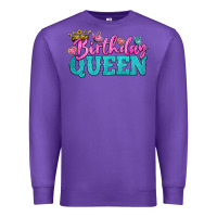 Purple birthday queen Premium Sweatshirt - BundleAndBundleShop