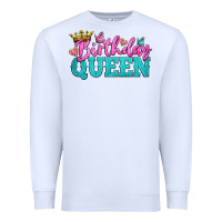 White birthday queen Premium Sweatshirt - BundleAndBundleShop