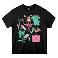 Black can't talk right now doing medical assistant stuff Heavy Core Tee - MaliasSmallBusiness