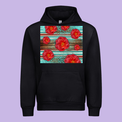 Western Roses Urban Hoodie Designed By Lillyallendesigns