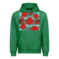 Emerald Western Roses Urban Hoodie - LillyAllenDesigns