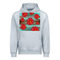 Heather Grey Western Roses Urban Hoodie - LillyAllenDesigns