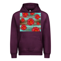 Mauve Wine Western Roses Urban Hoodie - LillyAllenDesigns