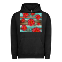 Pigment Black Western Roses Urban Hoodie - LillyAllenDesigns