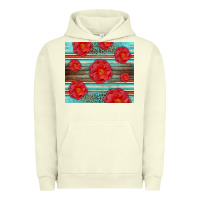 Pigment Pistachio Western Roses Urban Hoodie - LillyAllenDesigns