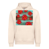 Sandshell Western Roses Urban Hoodie - LillyAllenDesigns