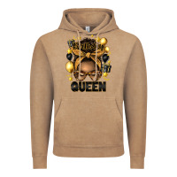 Vintage Coffee birthday queen afro messy bun Vintage Hoodie - Artiststas