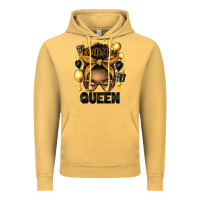 Vintage Mustard birthday queen afro messy bun Vintage Hoodie - Artiststas