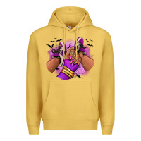 Antique Gold Halloween afro sneakers Premium Hoodie - RanaPortraitStore