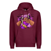Burgundy Halloween afro sneakers Premium Hoodie - RanaPortraitStore