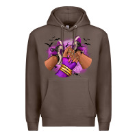 Coffee Halloween afro sneakers Premium Hoodie - RanaPortraitStore