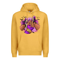 Mustard Halloween afro sneakers Premium Hoodie - RanaPortraitStore