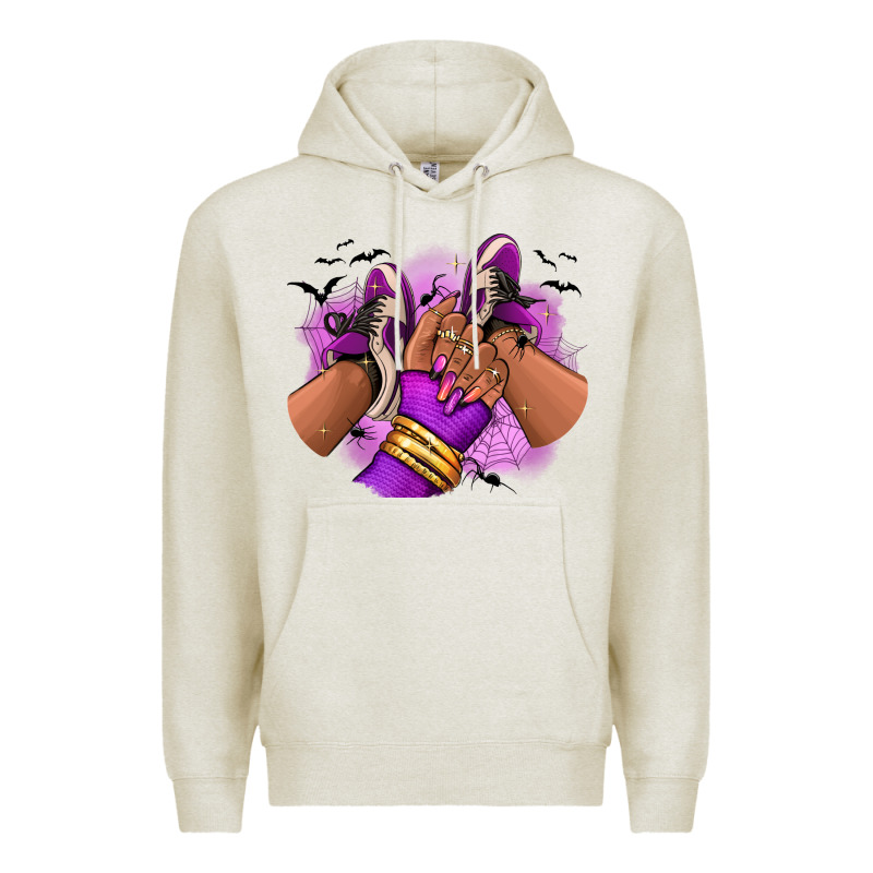Halloween Afro Sneakers Premium Hoodie by RanaPortraitStore | Teevron