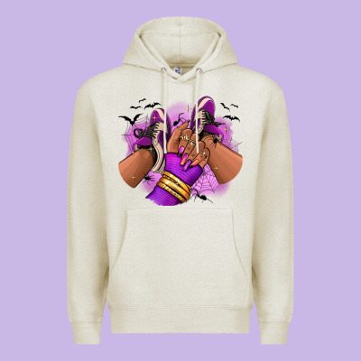 Halloween Afro Sneakers Premium Hoodie Designed By Ranaportraitstore