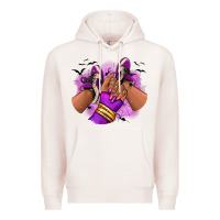 Pale Pink Halloween afro sneakers Premium Hoodie - RanaPortraitStore