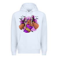 White Halloween afro sneakers Premium Hoodie - RanaPortraitStore