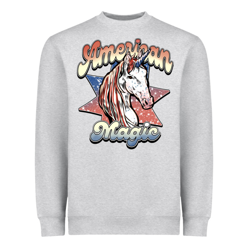 American Unicorn Magic Heavyweight Sweatshirt by HowdyJamesFarm | Teevron