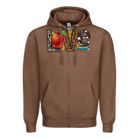 Chestnut love teacher Zipper Hoodie - OliviaCreatesArt