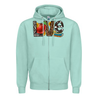 Seafoam love teacher Zipper Hoodie - OliviaCreatesArt