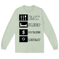 Matcha Tax Day Eat Sleep Do Taxes Repeat Gift Long Sleeve Tee - Bettercallsaul