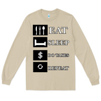 Mushroom Tax Day Eat Sleep Do Taxes Repeat Gift Long Sleeve Tee - Bettercallsaul