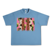 Pebble Blue cactus leopard cowhide brush stroke Urban Heavy Tee - Artiststas