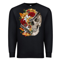 Black skull kinda emotionless kinda emotional Premium Sweatshirt - FaDigitalArtStudio