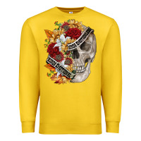Lemon skull kinda emotionless kinda emotional Premium Sweatshirt - FaDigitalArtStudio