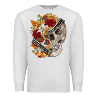 Oatmeal Heather skull kinda emotionless kinda emotional Premium Sweatshirt - FaDigitalArtStudio