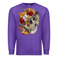 Purple skull kinda emotionless kinda emotional Premium Sweatshirt - FaDigitalArtStudio