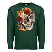 Sports Green skull kinda emotionless kinda emotional Premium Sweatshirt - FaDigitalArtStudio