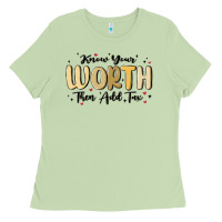 Matcha know your worth Ladies Tee - MaliasSmallBusiness