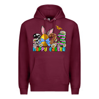 Burgundy Easter Day 2023 Happy Easter Premium Hoodie - OliviaCreatesArt