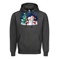 Charcoal Heather teeth snow party costom ado Zipper Hoodie - OliviaCreatesArt