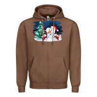 Chestnut teeth snow party costom ado Zipper Hoodie - OliviaCreatesArt